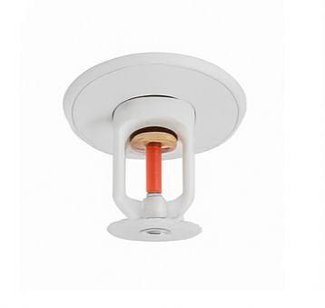 Concealed Pendent Fire Sprinkler — White Cover