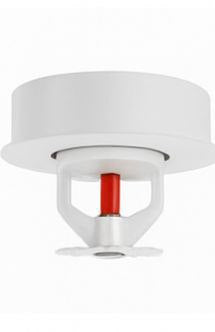 Concealed Sidewall Fire Sprinkler — White Plate